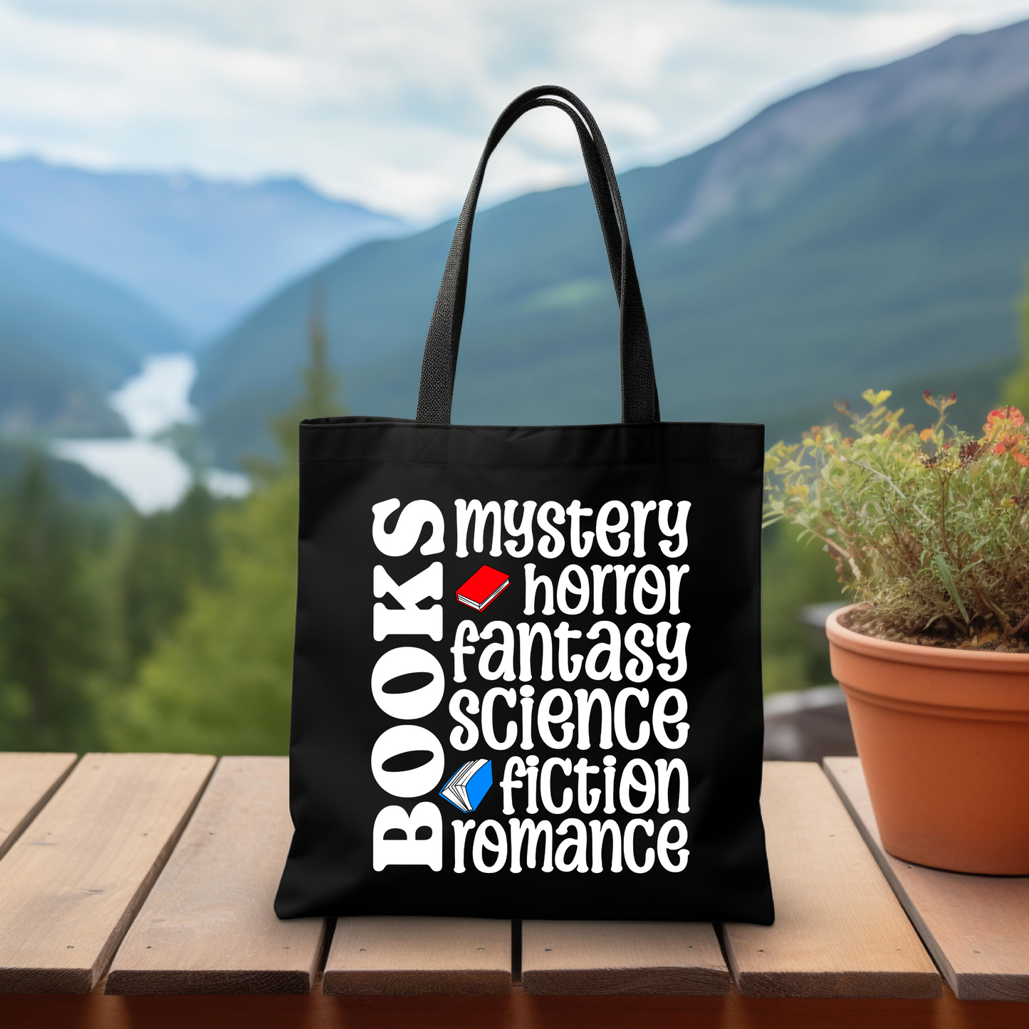 Books Genres Tote Bag