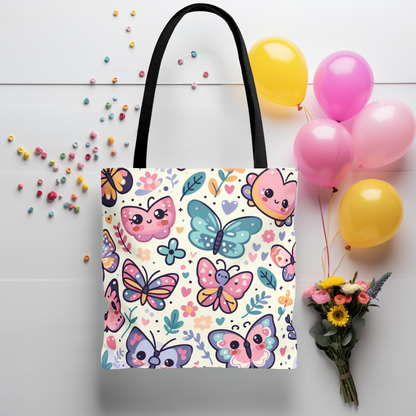 Kid's Butterfly Pattern Tote Bag