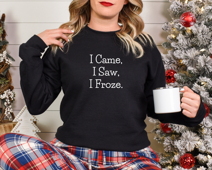 I Came I Saw I Froze Sweatshirt