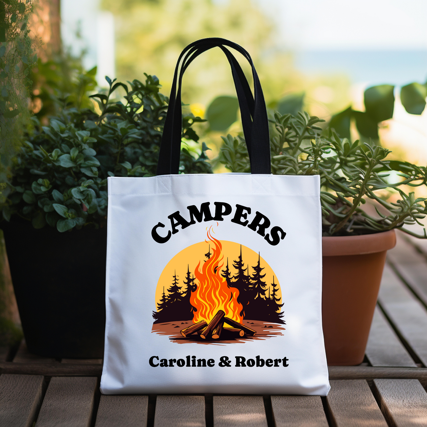 Personalized Campers Tote Bag