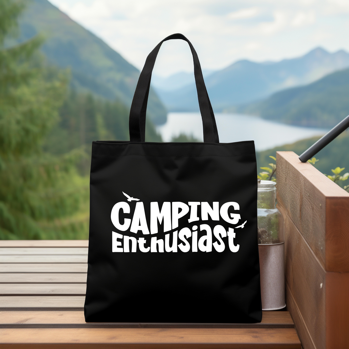 Camping Enthusiast Tote Bag