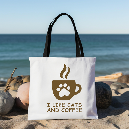 Cats and Coffee Tote Bag