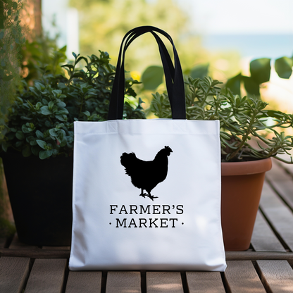 Farmer's Market Chicken Tote Bag