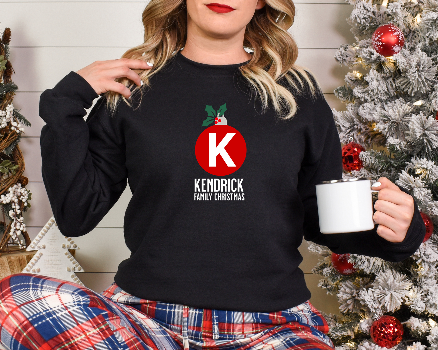 Personalized Christmas Bulb Sweatshirt