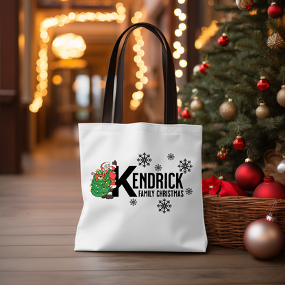 Personalized Christmas Santa Tote Bag