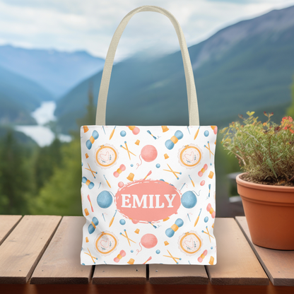 Personalized Yarn Tote Bag