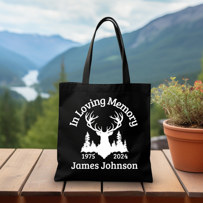 Personalized Memory Deer Tote Bag