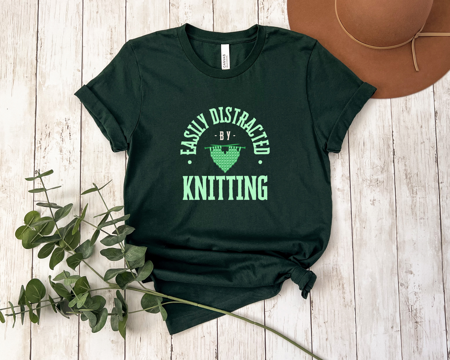 Easily Distracted By Knitting T-Shirt