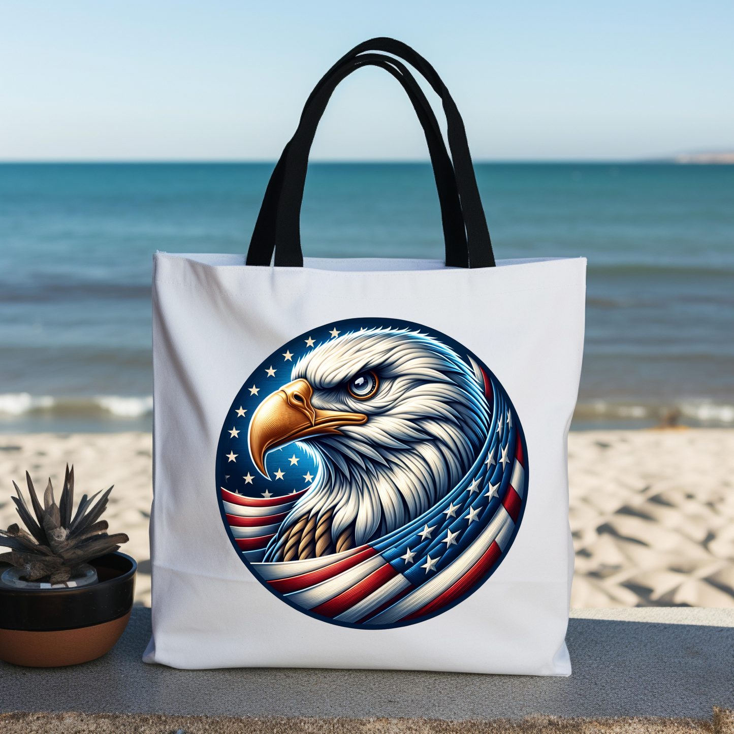 4th of July Eagle Tote Bag