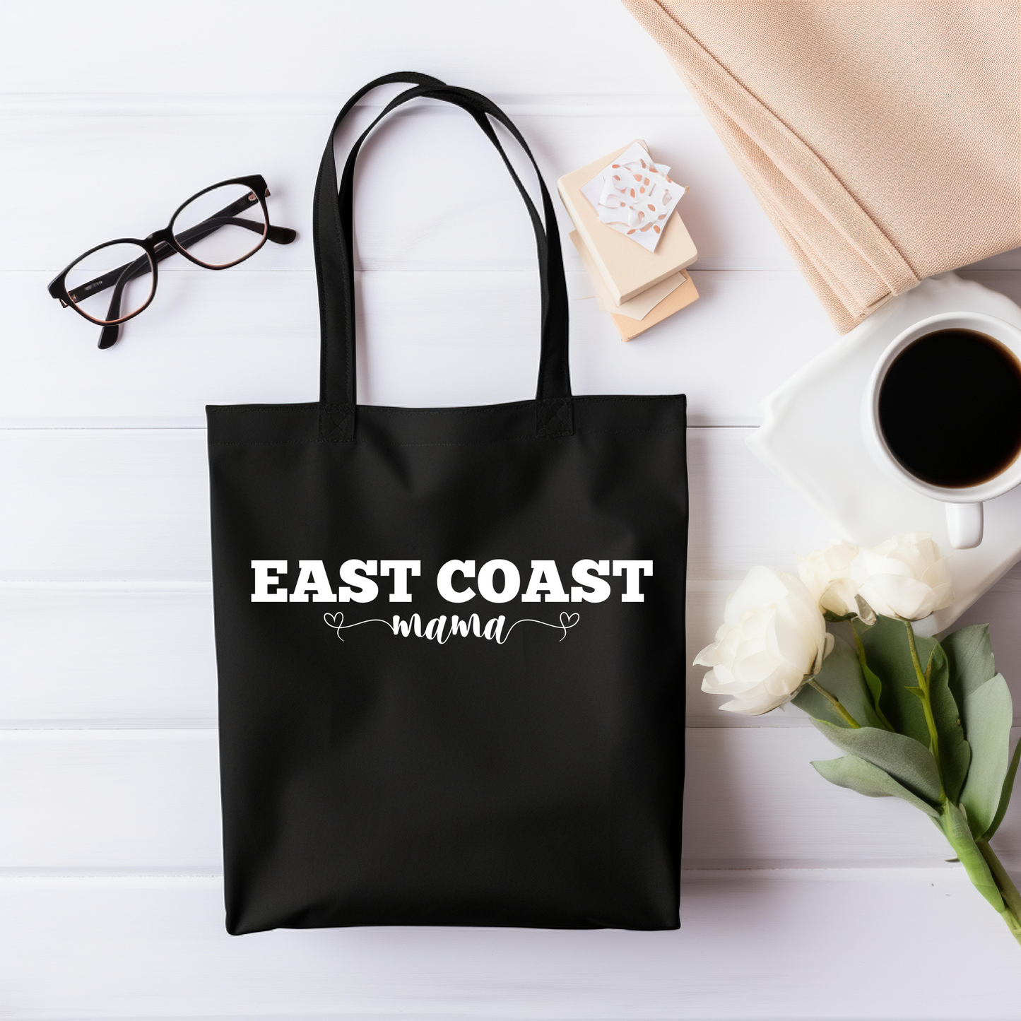 East Coast Mama Tote Bag - Black