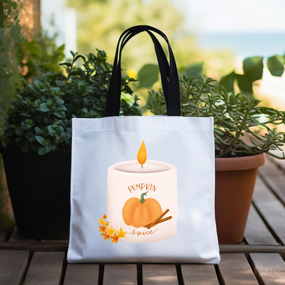 Pumpkin Spice Candle Tote Bag