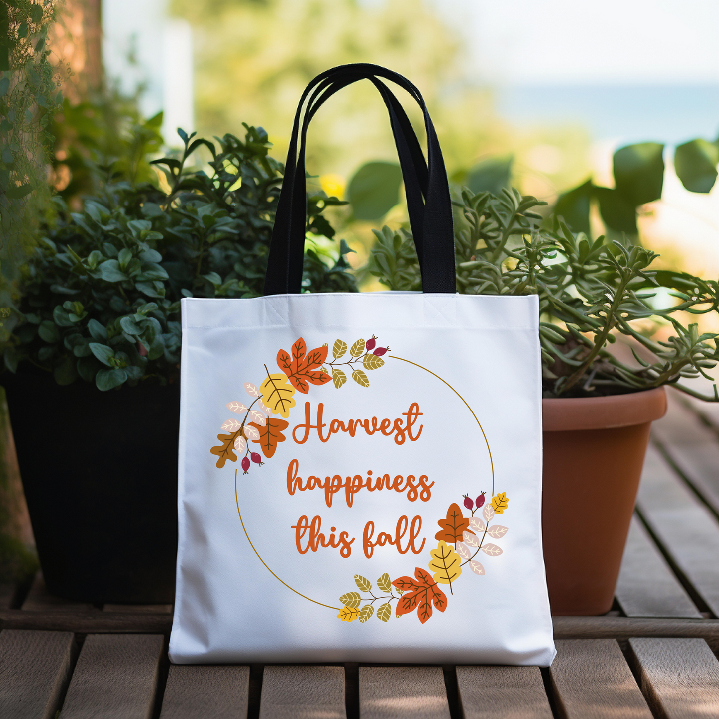 Harvest Happiness This Fall Tote Bag