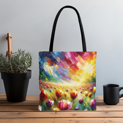 Field of Tulips Tote Bag