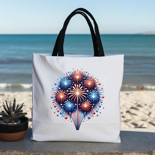 4th of July Fireworks Tote Bag