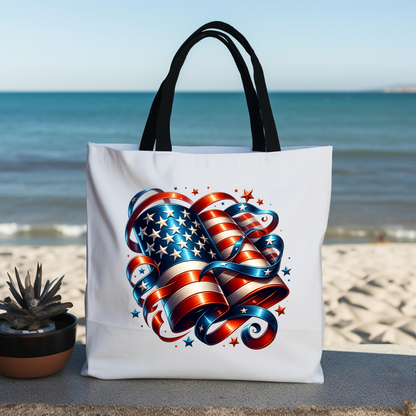 American Flag Tote Bag