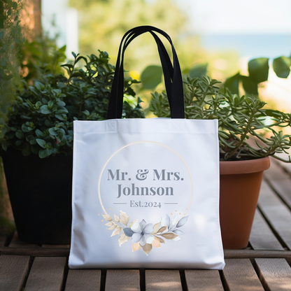 Personalized Wedding Tote Bag