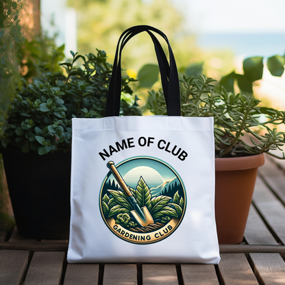 Personalized Gardening Club Tote Bag