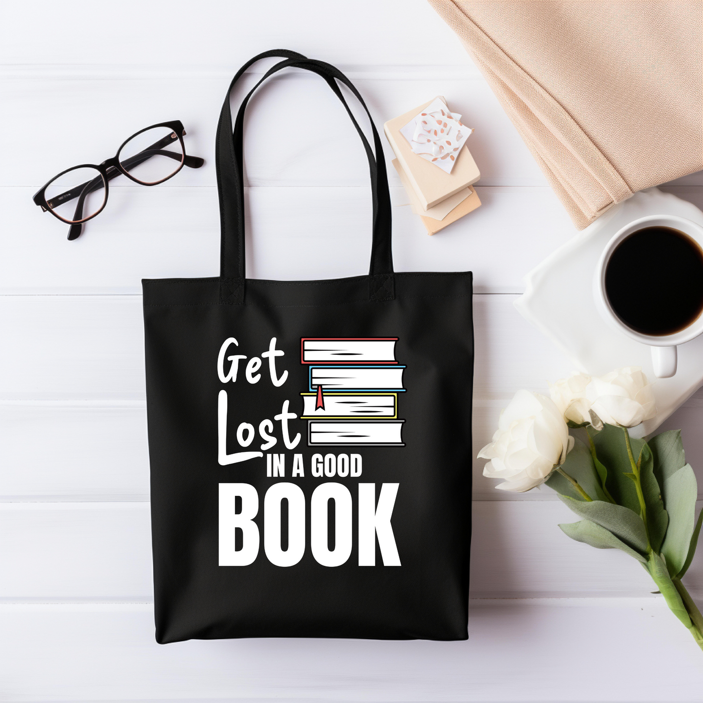 Get Lost In A Good Book Tote Bag