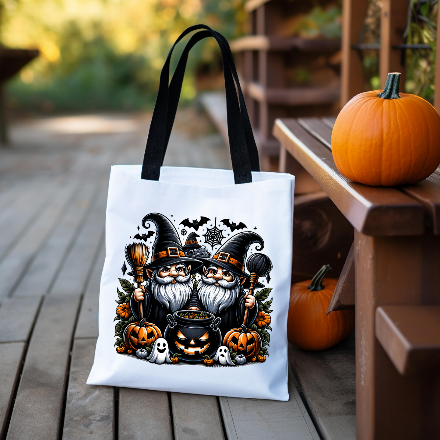 Halloween Gnomes Tote Bag