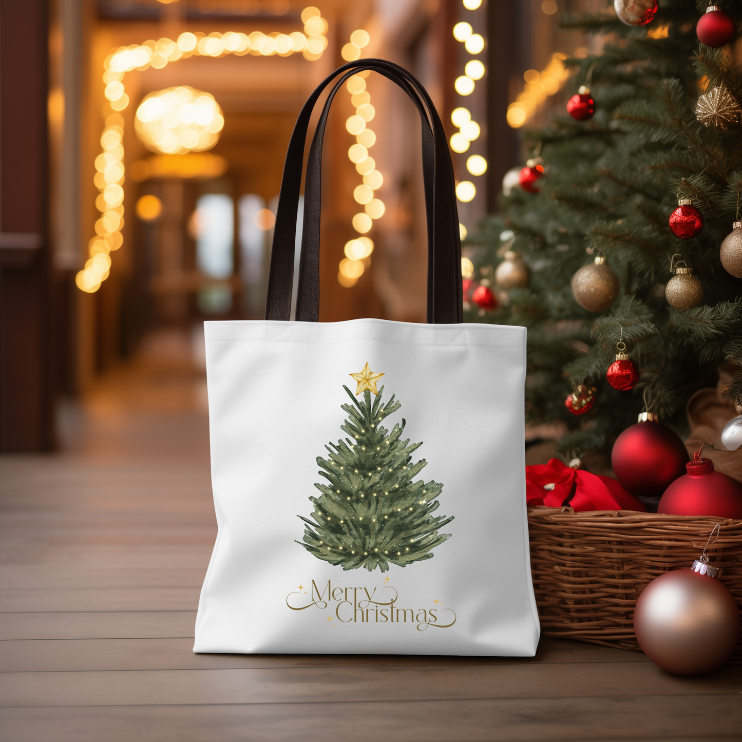 Christmas Tree Tote Bag