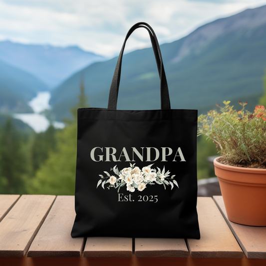 Grandpa Established 2025 Tote Bag