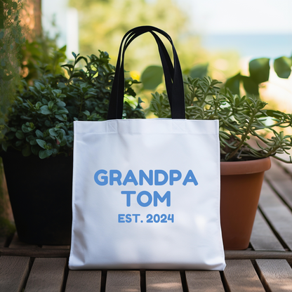 Personalized Grandpa 2024 Tote Bag