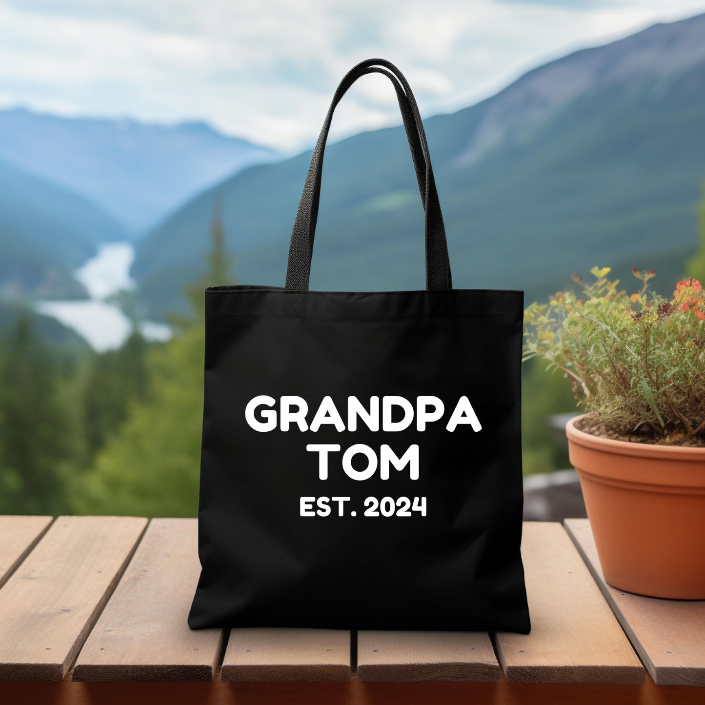 Personalized Grandpa 2024 Tote Bag