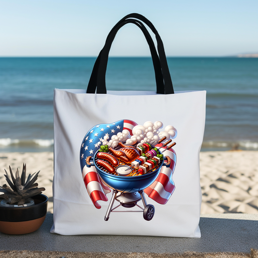 4th of July Grilling Tote Bag