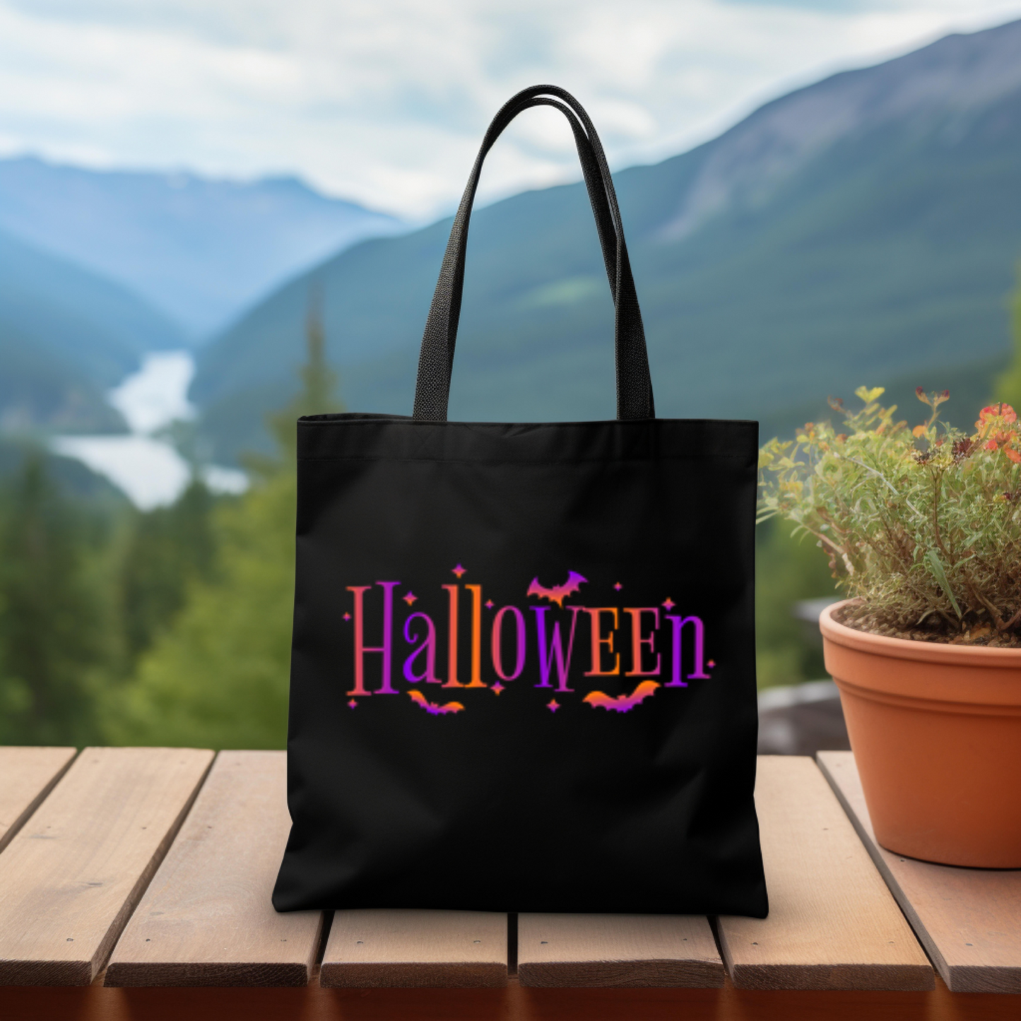 Halloween Bat Tote Bag