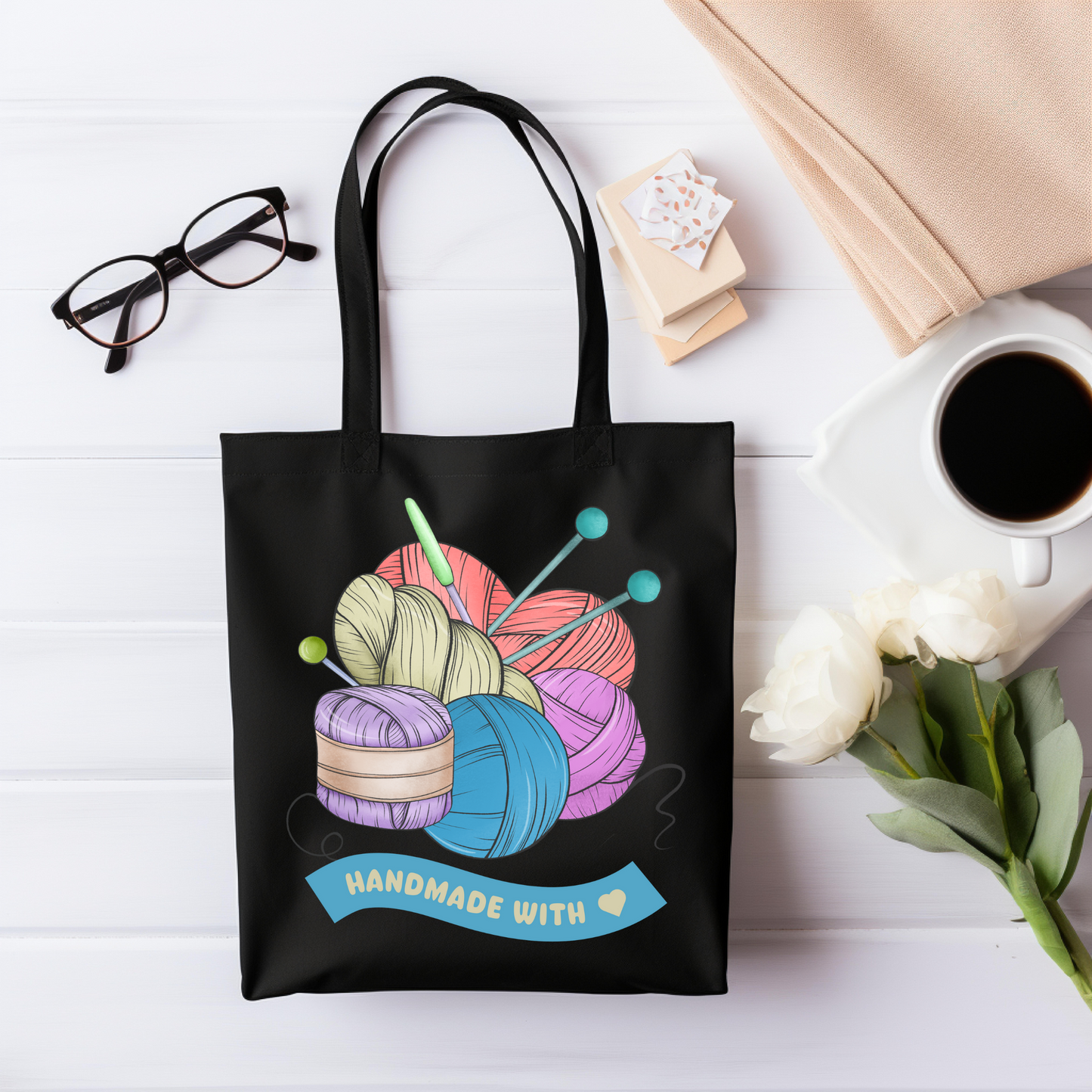 Handmade With Love Tote Bag