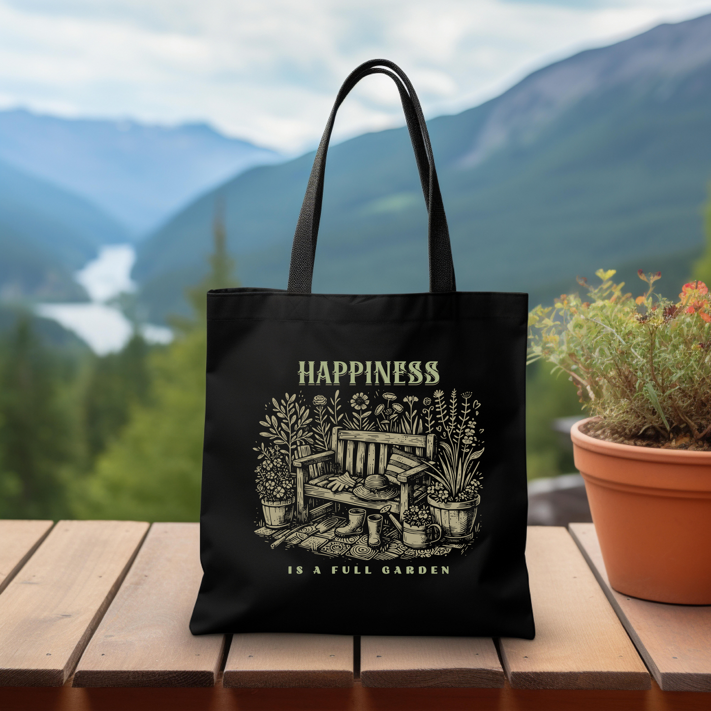 Happiness Is A Full Garden Tote Bag