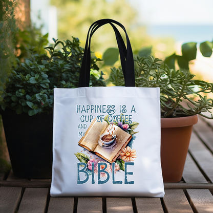 Coffee And My Bible Tote Bag