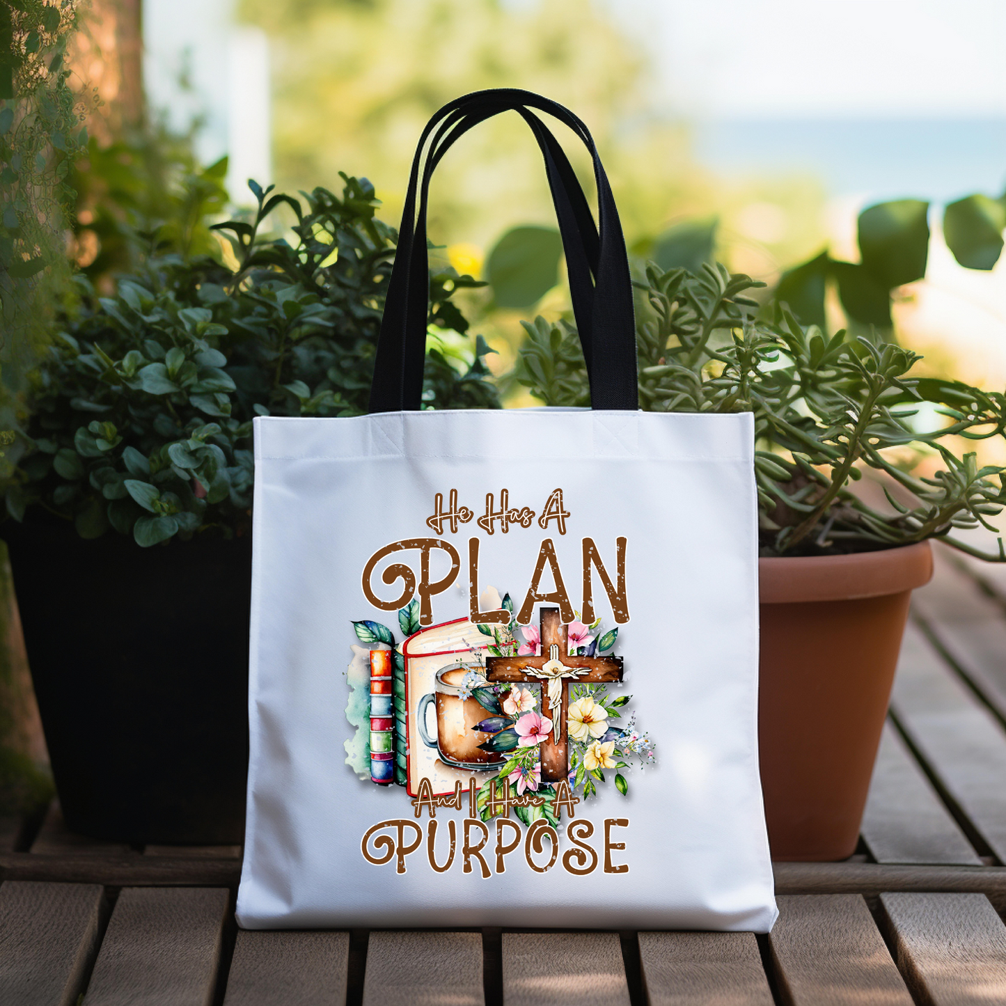 He Has A Plan Tote Bag