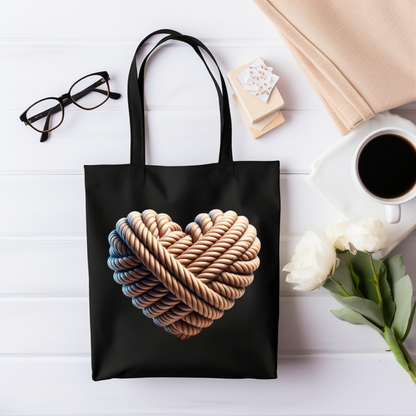 Heart Rope Tote Bag