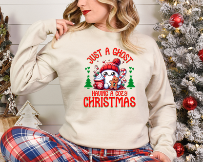 Ghost Cozy Christmas Sweatshirt