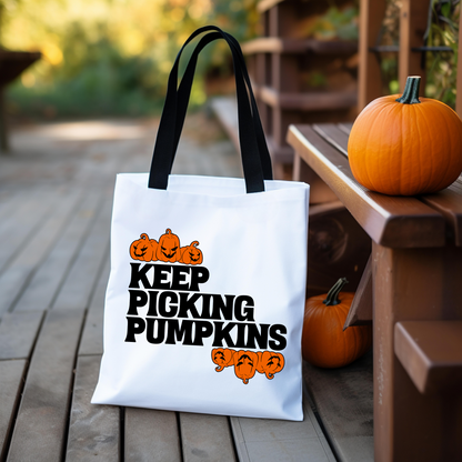 Keep Picking Pumpkins Tote Bag