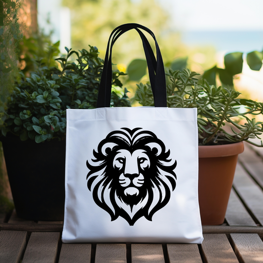 Personalized Lion Tote Bag