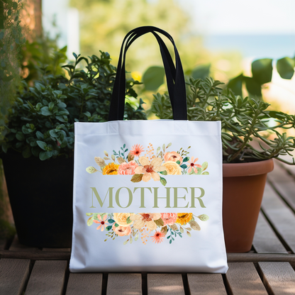 Mother Floral Tote Bag