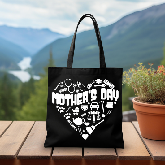 Mother's Day Heart Tote Bag