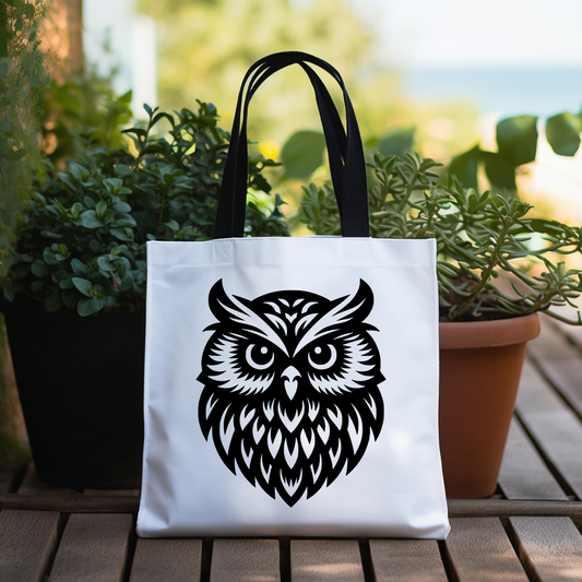 Personalized Owl Tote Bag