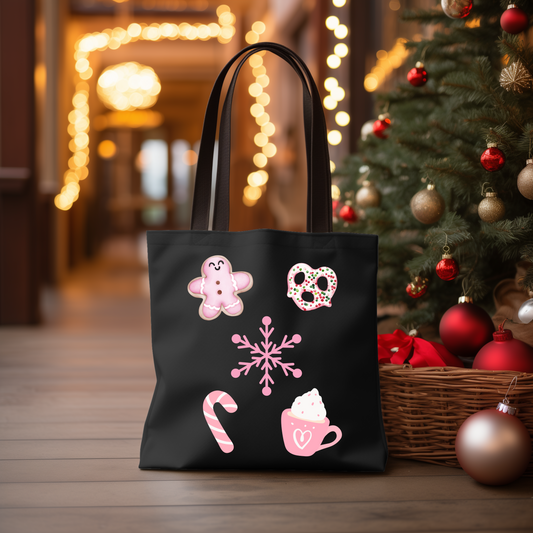 Pink Christmas Treats Tote Bag