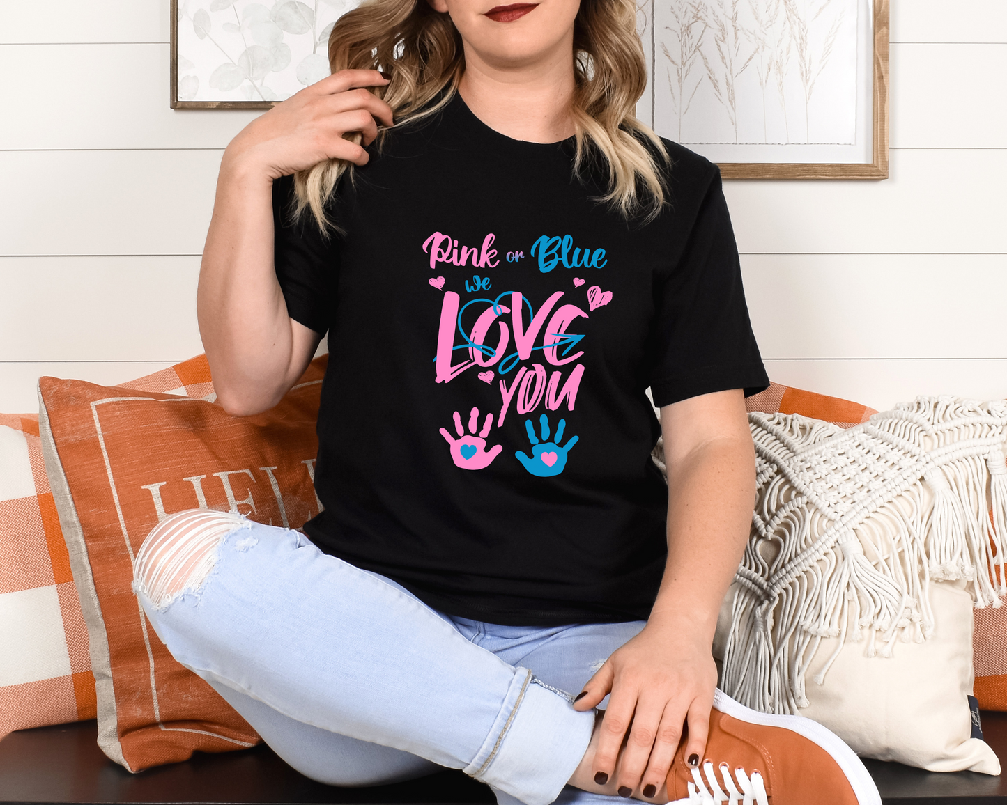 Pink or Blue We Love You T-Shirt