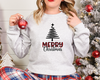 Plaid Merry Christmas Sweatshirt