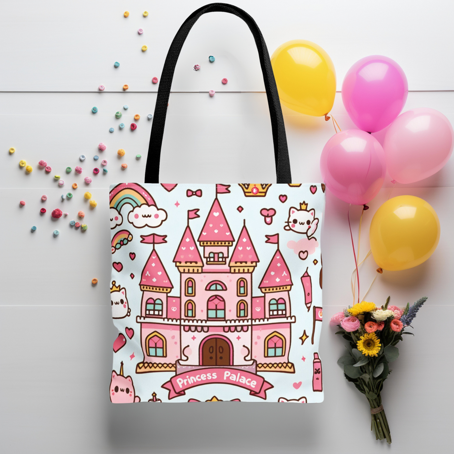 Kid's Princess Palace Pattern Tote Bag