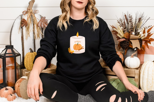 Pumpkin Spice Candle Sweatshirt