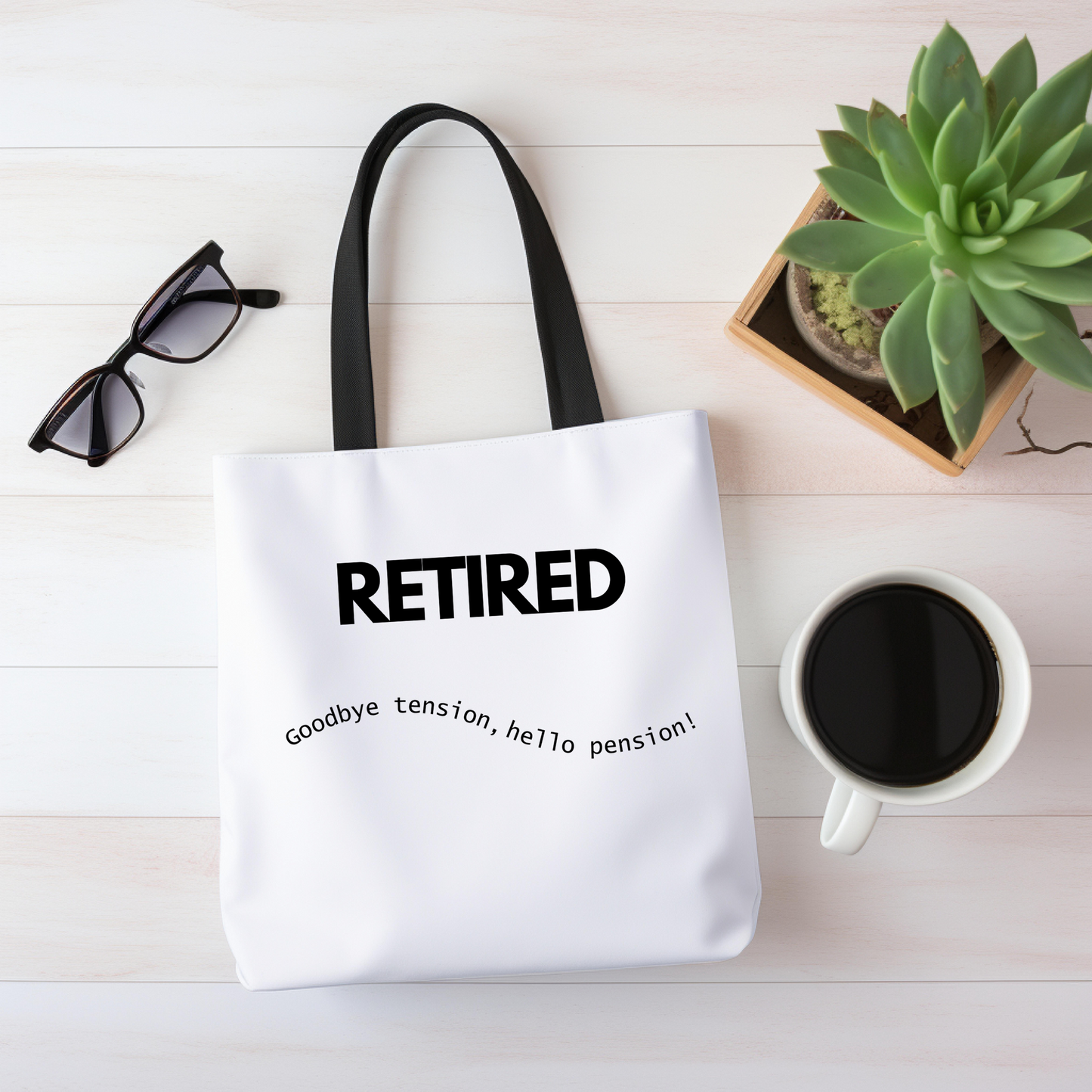 Retired Goodbye Tension Tote Bag