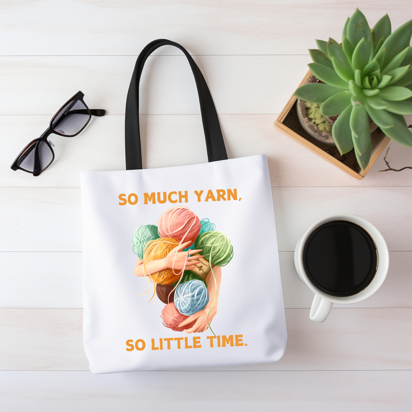 So Much Yarn Tote Bag