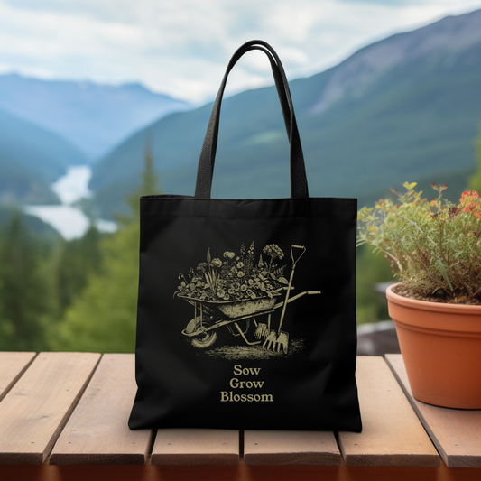 Sow Grow Blossom Tote Bag