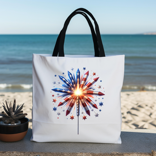 4th of July Sparkler Tote Bag