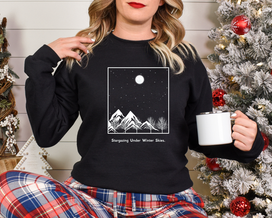 Stargazing Under Winter Skies Sweatshirt